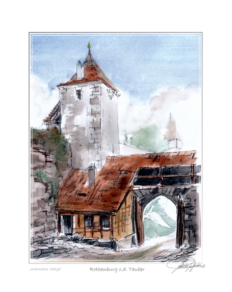 Rothenburg ob der Tauber, Kobolzeller Steige